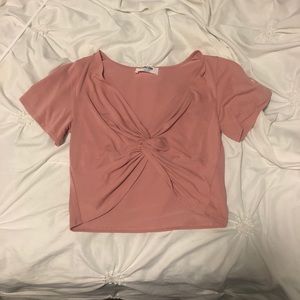 Pink Twisted Top